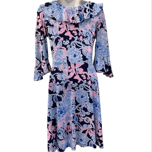 Lilly Pulitzer Stirling Dress Bright Amore Please XS NWT - Picture 4 of 8